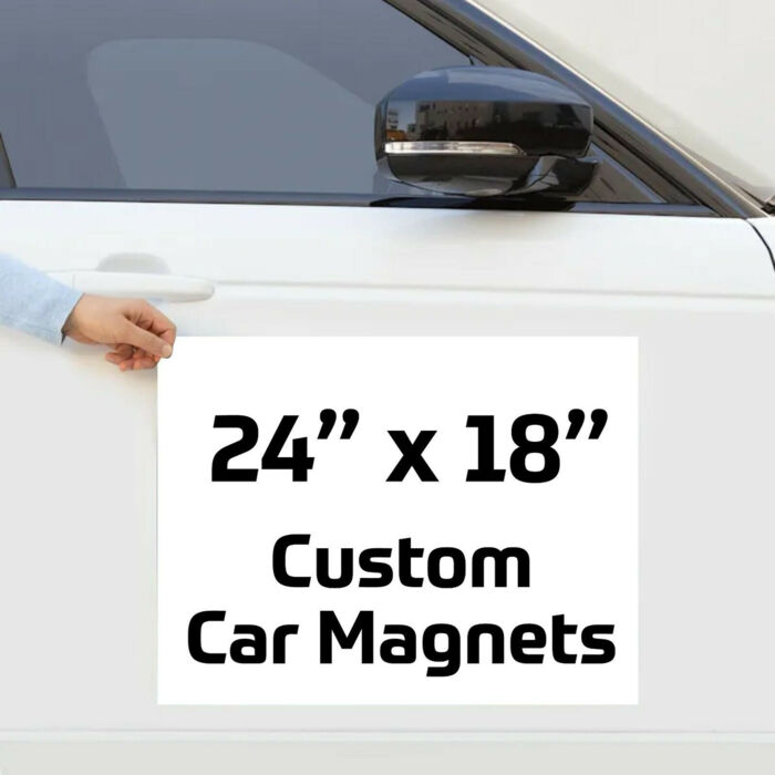 Custom Vehicle Magnets (2) FULL COLOR  24" x 18" Thumbnail