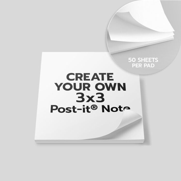 Custom Post-it Notes Pad (50 Sheets) PIT1 Custom Post-it Notes Pad (50 Sheets) Thumbnail