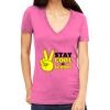Tultex 214 - Ladies' Slim Fit Fine Jersey V-Neck Thumbnail