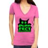 Tultex 214 - Ladies' Slim Fit Fine Jersey V-Neck Thumbnail