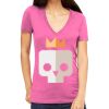 Tultex 214 - Ladies' Slim Fit Fine Jersey V-Neck Thumbnail