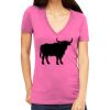 Tultex 214 - Ladies' Slim Fit Fine Jersey V-Neck Thumbnail