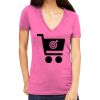 Tultex 214 - Ladies' Slim Fit Fine Jersey V-Neck Thumbnail